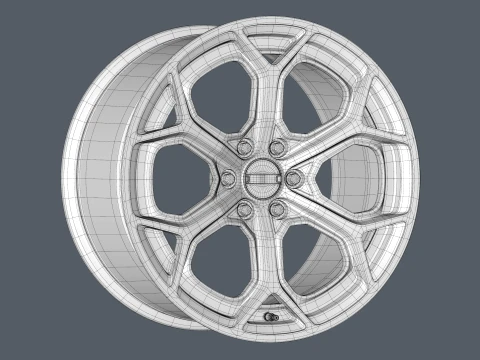 FORGED WHEEL V6 3D Model