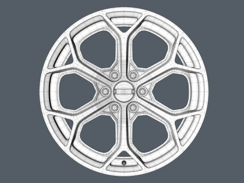 FORGED WHEEL V6 3D Model