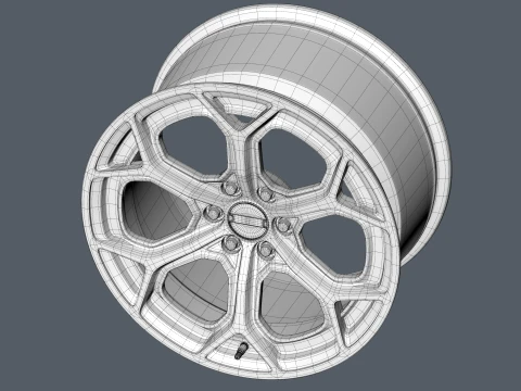 FORGED WHEEL V6 3D Model