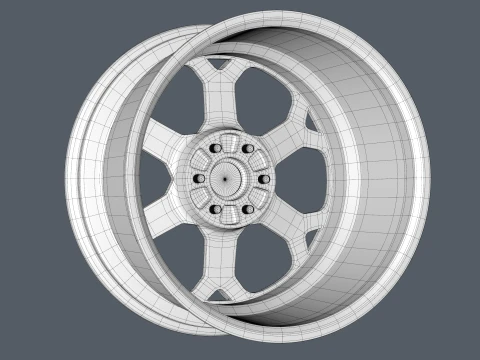 FORGED WHEEL V6 3D Model
