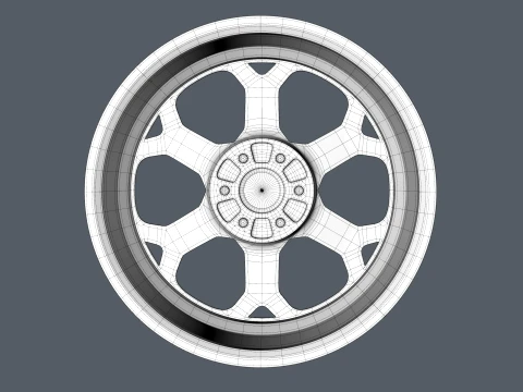 FORGED WHEEL V6 3D Model