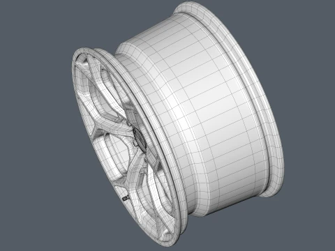 FORGED WHEEL V6 3D Model