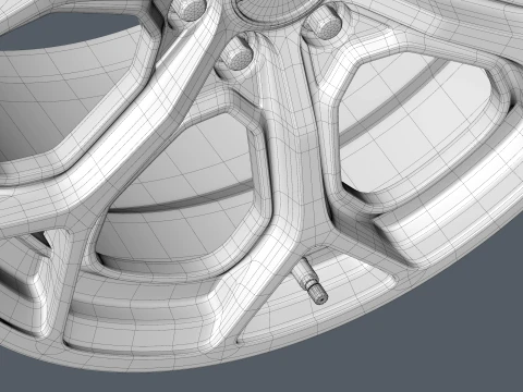 FORGED WHEEL V6 3D Model