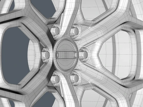 FORGED WHEEL V6 3D Model