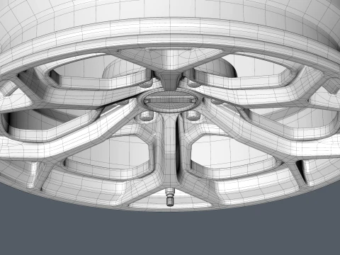 FORGED WHEEL V6 3D Model