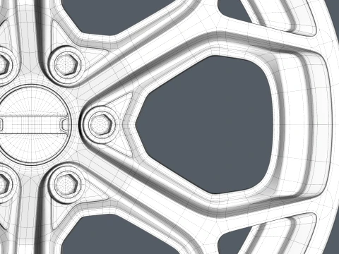 FORGED WHEEL V6 3D Model