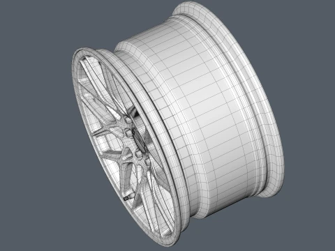 FORGED WHEEL V8 3D Model