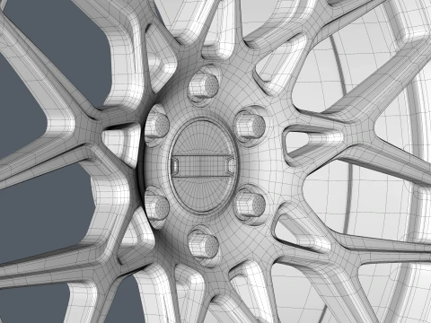 FORGED WHEEL V8 3D Model