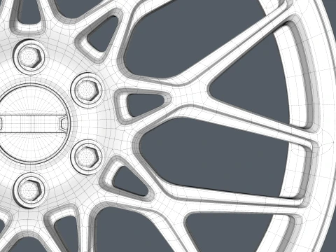 FORGED WHEEL V8 3D Model