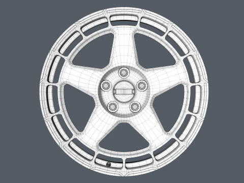 FORGED WHEEL V9 3D Model