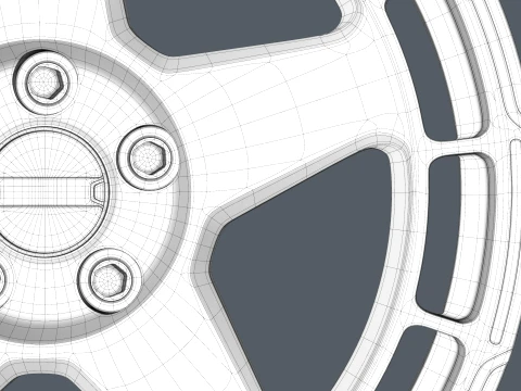 FORGED WHEEL V9 3D Model