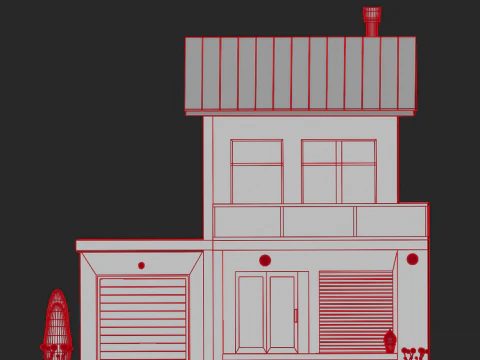 Hush House 3D Model