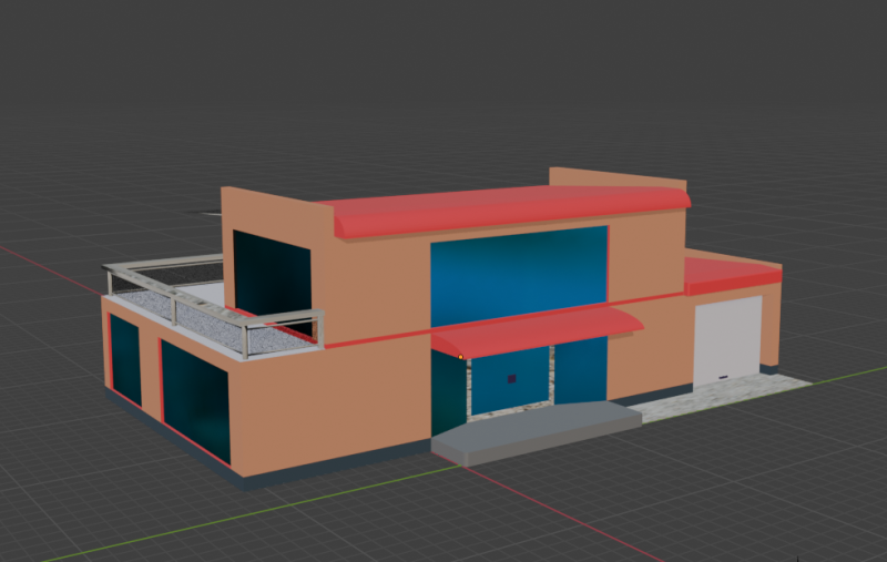 Hause 3D Model .c4d .max .obj .3ds .fbx .stl .blend 