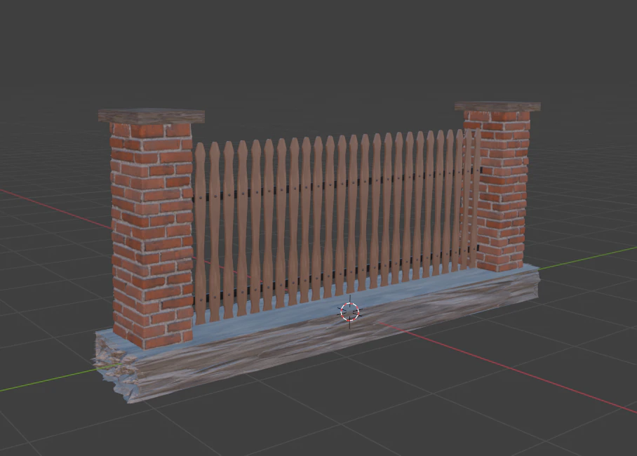 The fence 3D Model .c4d .max .obj .3ds .fbx .stl .blend 