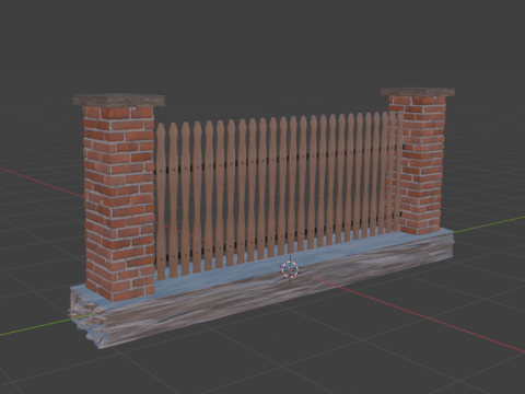 The fence Modello 3D