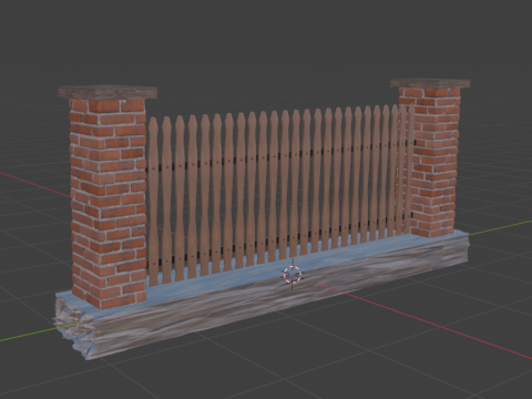 The fence Modello 3D