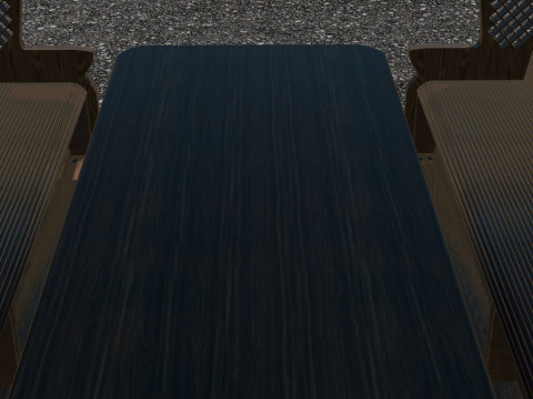WOODEN GAZEBO Model 3D