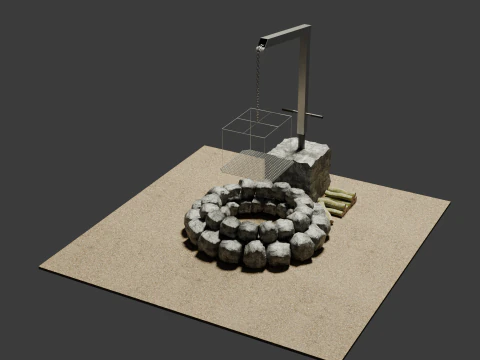 Barbecue 3D Model