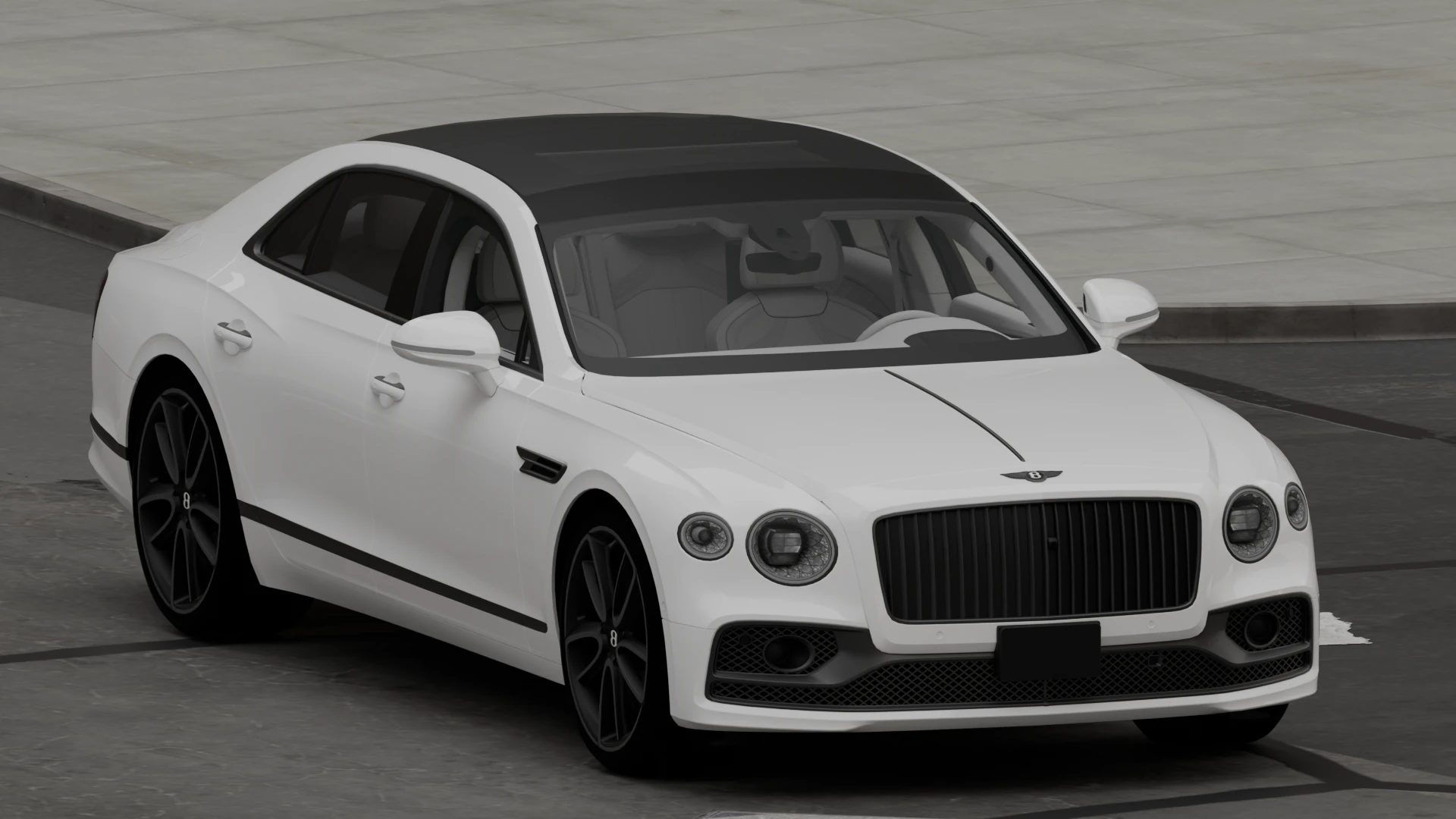 2024 Bentley Flying Spur W12 3D Model .c4d .max .obj .3ds .fbx .stl .blend 