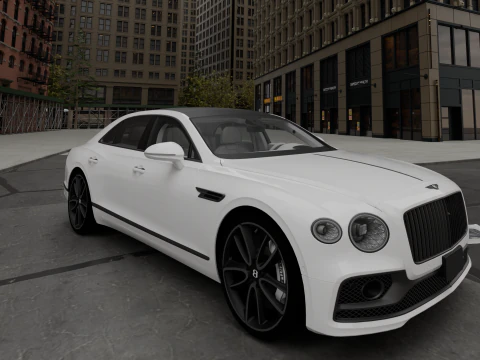 2024 Bentley Flying Spur W12 3D Model