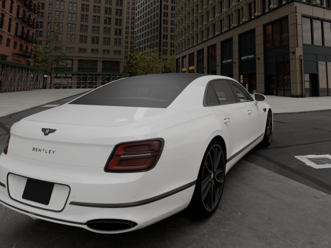 2024 Bentley Flying Spur W12 3D Модель