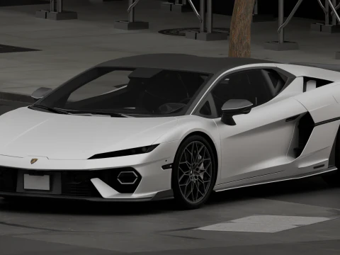 Luxury Car Temerario 3D Model