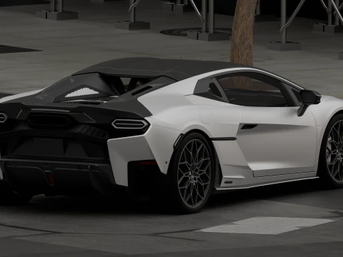 Luxury Car Temerario 3D Model