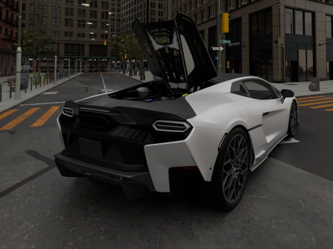 Luxury Car Temerario 3D Model