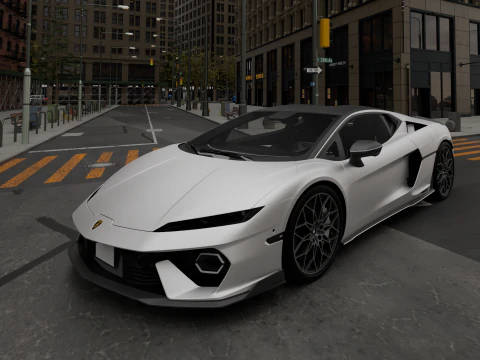 Luxury Car Temerario 3D Model