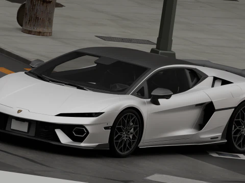 Luxury Car Temerario 3D Model
