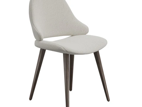 Roche Bobois'den Esinlenen YEL Tarzı D&ouml;şemeli Buklet Yemek Sandalyesi 3D Model