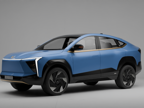 Mahindra XEV 9e Electric Car 3D 모델
