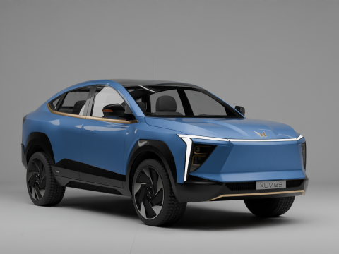 Mahindra XEV 9e Electric Car 3D मॉडल