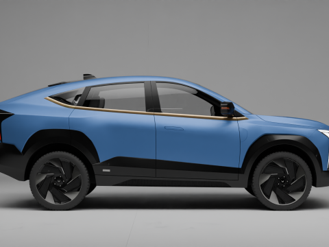 Mahindra XEV 9e Electric Car 3D मॉडल