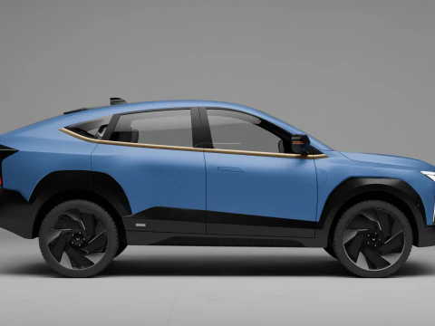 Mahindra XEV 9e Electric Car 3D Model