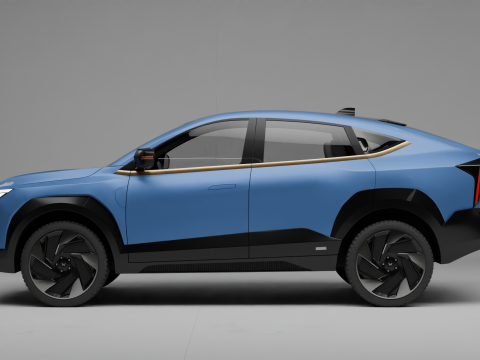 Mahindra XEV 9e Electric Car 3D मॉडल