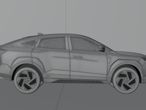 Mahindra XEV 9e Electric Car 3D मॉडल