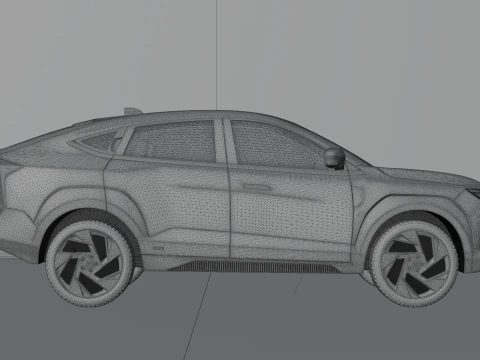 Mahindra XEV 9e Electric Car 3D Model