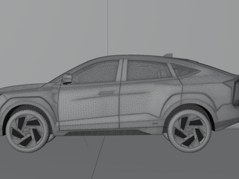 Mahindra XEV 9e Electric Car 3D मॉडल