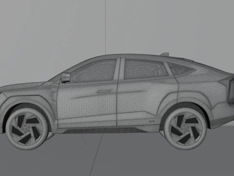 Mahindra XEV 9e Electric Car 3D Model
