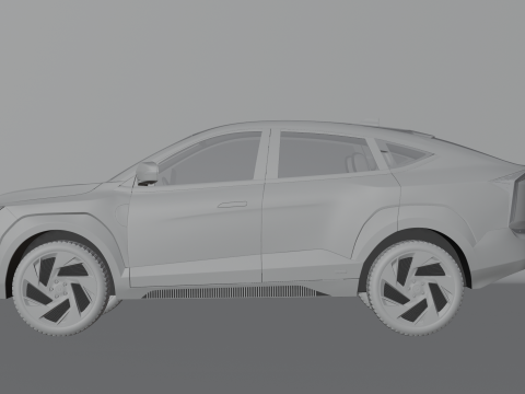 Mahindra XEV 9e Electric Car 3D मॉडल