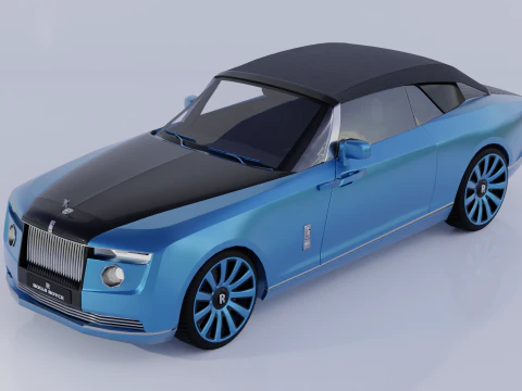 High Detailed Boat Tail 3D Model