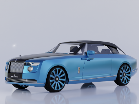 High Detailed Boat Tail 3D 모델