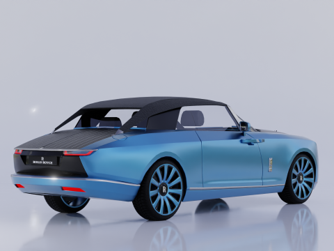 High Detailed Boat Tail 3D 모델