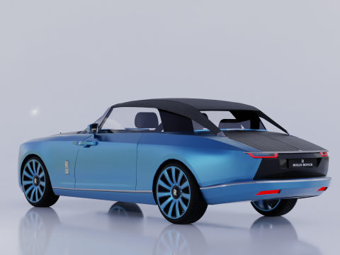 High Detailed Boat Tail 3D 모델