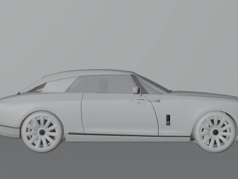 High Detailed Boat Tail 3D 모델