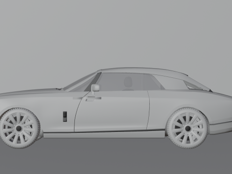 High Detailed Boat Tail 3D 모델