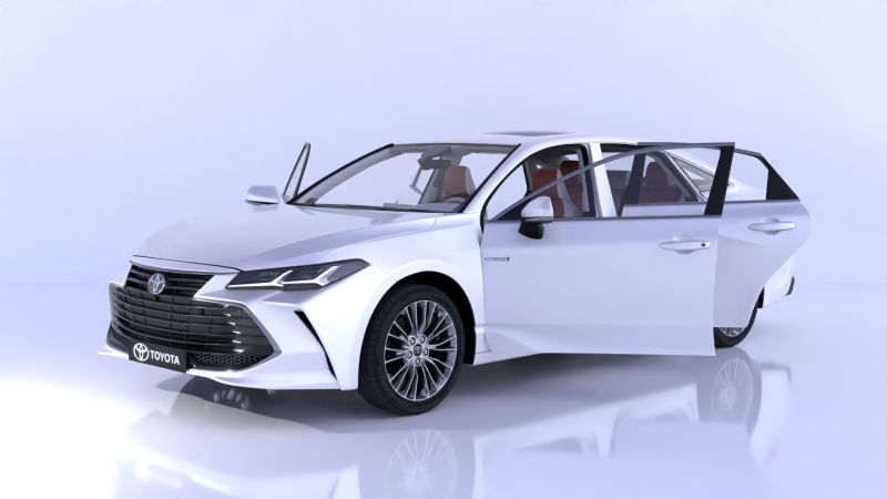 Toyota Avalon High-Detail with Fully Detailed Interior 3D Model .c4d .max .obj .3ds .fbx .stl .blend