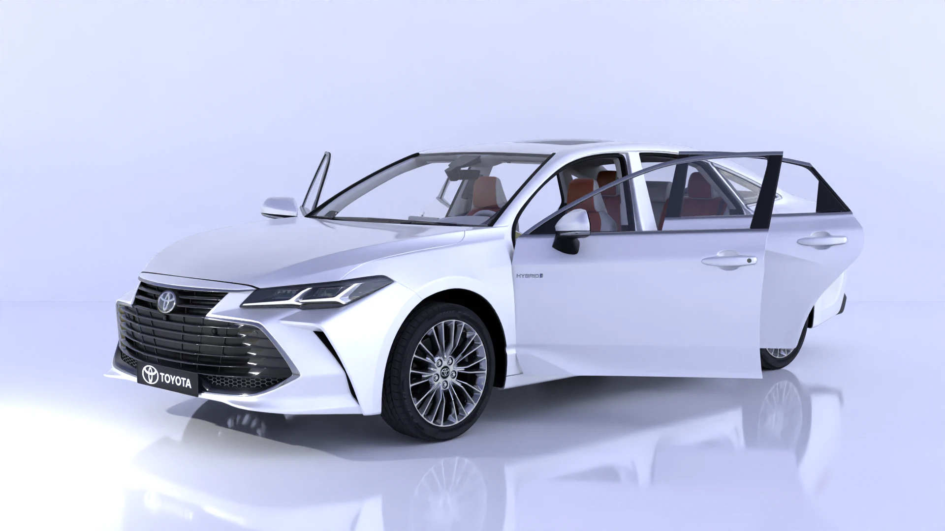 Toyota Avalon High-Detail with Fully Detailed Interior 3D Model .c4d .max .obj .3ds .fbx .stl .blend 