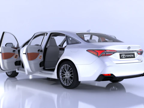 Toyota Avalon High-Detail with Fully Detailed Interior 3D Model